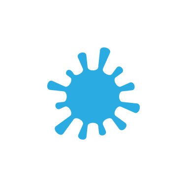 Su sıçrama dairesi logo vektörü