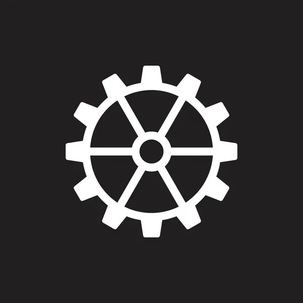 Simple Géométrique Rouage Machine Cercle Logo Vecteur — Image vectorielle