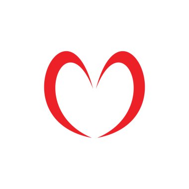 Basit aşk sembolü vektörü