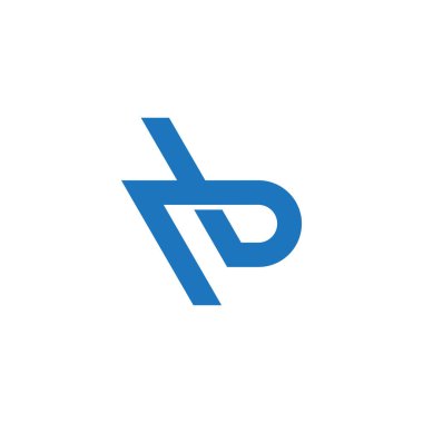 harf rb basit geometrik çizgiler logo vektörü