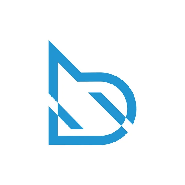 Harf Hareket Çizgileri Logo Vektörü — Stok Vektör
