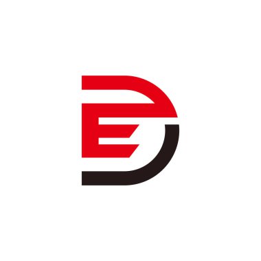 Basit geometrik çizgi sanatı sembolü logo vektörü harfi