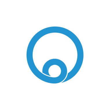 döngü çember sonsuz çizgi basit logo vektörü