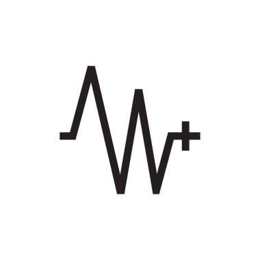 m harfi artı geometrik çizgi logo vektörü