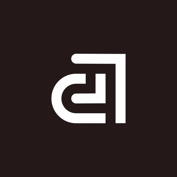 Bokstav Ränder Geometrisk Design Symbol Logotyp Vektor — Stock vektor