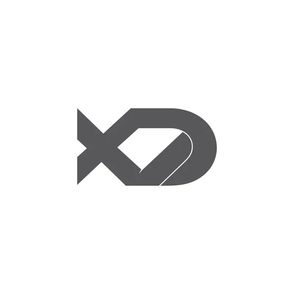 Letter Linked Overlapping Logo Vector — Stock Vector