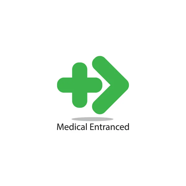 Medical Entrance Arrow Abstract Vector — 스톡 벡터