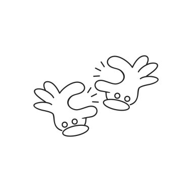 dekor el fikir sembol tıklayın vektör