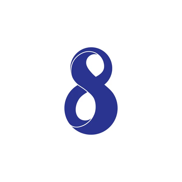 Abstract Letter Infinity Ribbon Logo Vector — Stock Vector