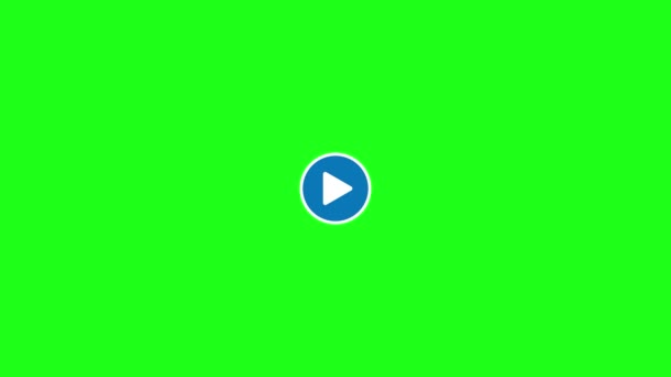Lejátszó Gomb Remeg Mozog Lejátszás Gomb Képernyőn Fut Videó — Stock videók