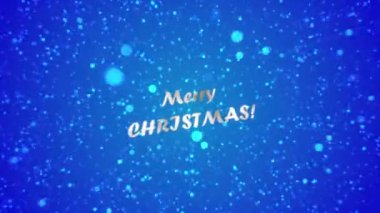 Mutlu Noeller ve mutlu yıllar. Sezonluk video kartı. Her şeyin parıldadığı ve parıldadığı Mutlu Noel için animasyon.