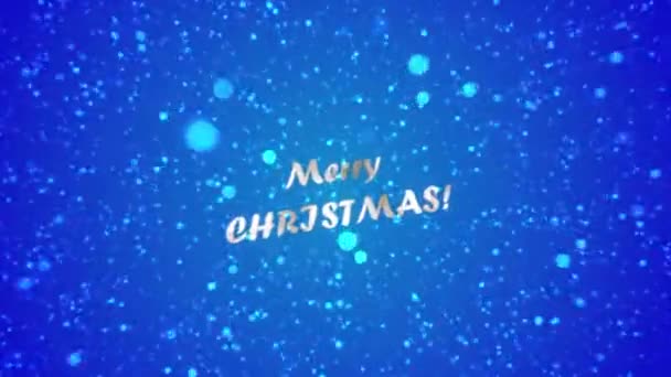 Merry Christmas Happy New Year Season Greeting Video Card Animation — Stock Video