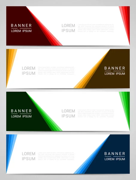 Abstrakte Corporate Business Banner Web-Vorlage, Vektorillustration — Stockvektor