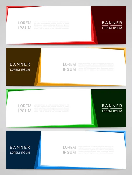 Abstract corporate business banner web template, vector illustration — Stock Vector
