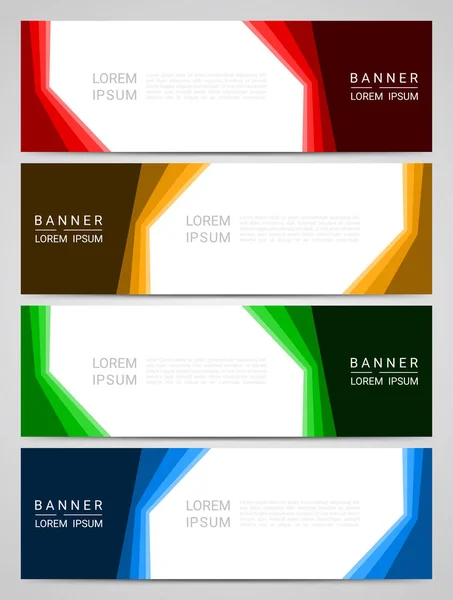 Abstrakte Corporate Business Banner Web-Vorlage, Vektorillustration — Stockvektor