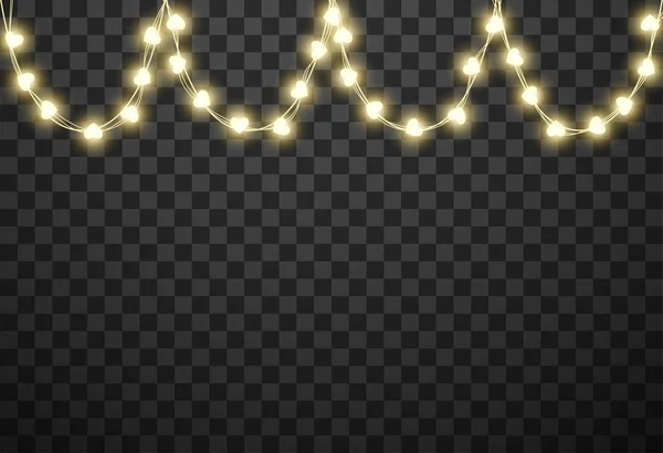 Coeurs ampoules isolées sur fond transparent, illustration vectorielle — Image vectorielle