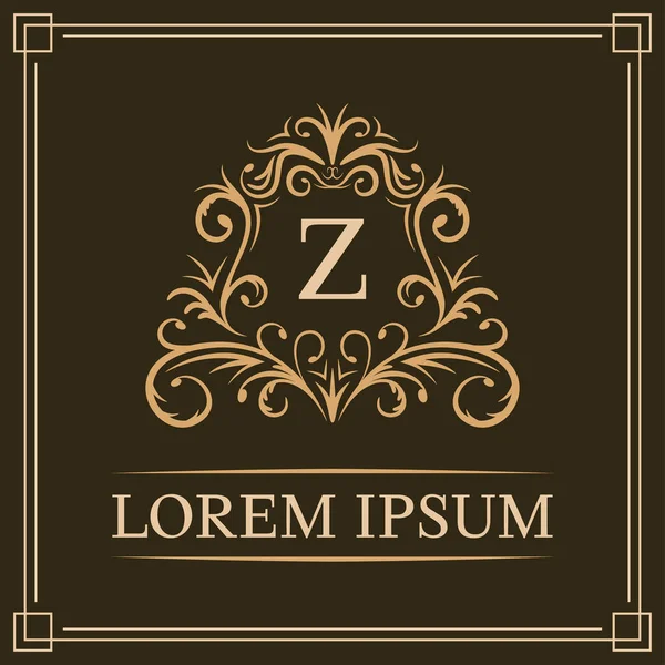 Luxury logo template, letter Z logo design