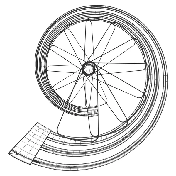 Spiraal trap Vector — Stockvector