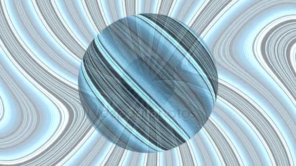 透明的星球的伽玛射线爆发 — 图库视频影像
