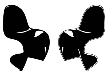 Modern koltuk vektör 