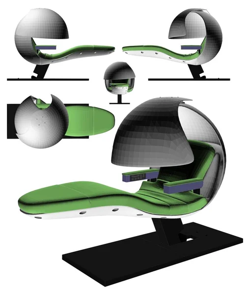 Divano vettoriale Energypod — Vettoriale Stock