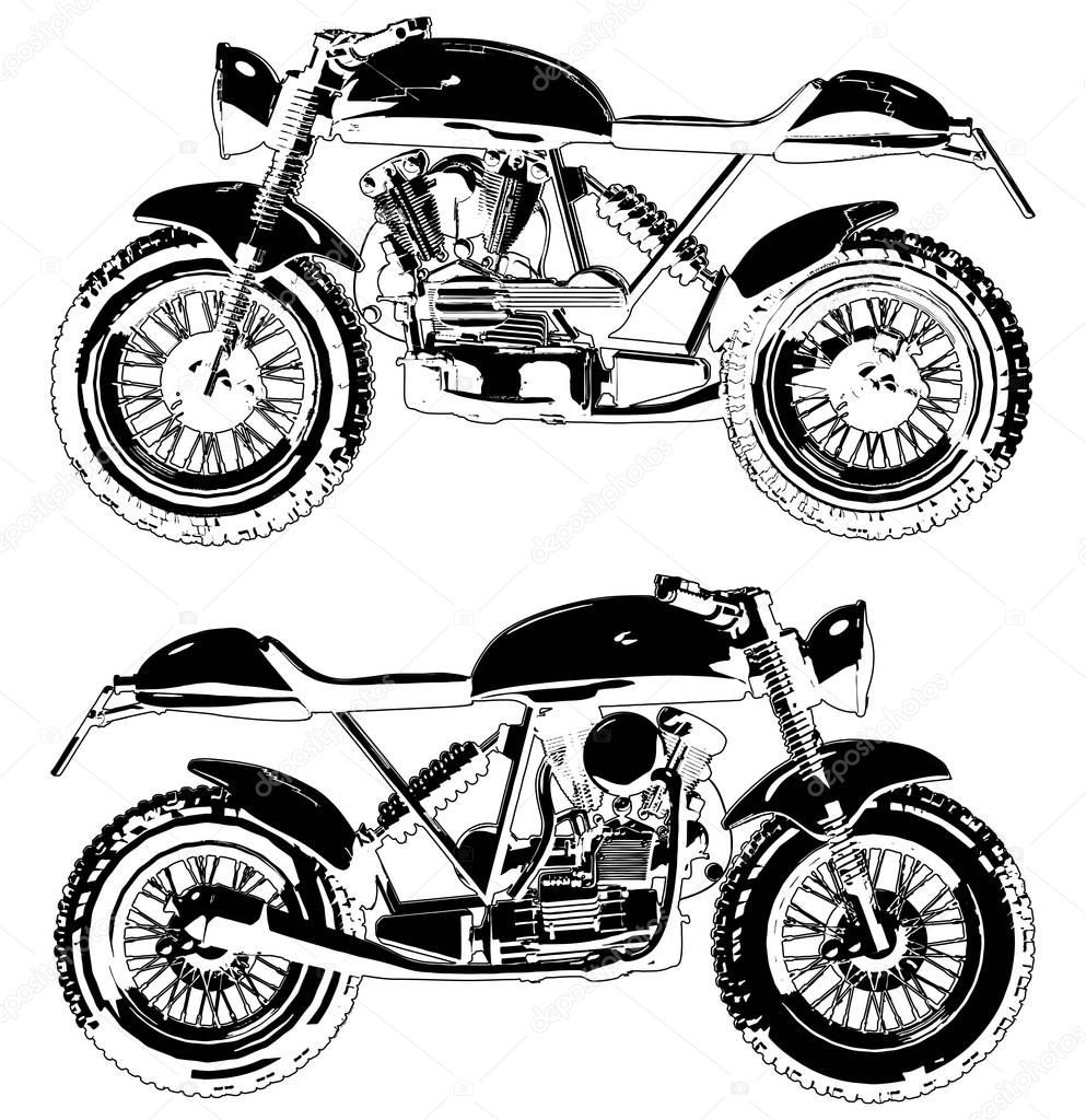 Motorcycle Motocross Vector 