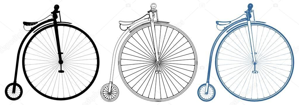 Penny-Farthing Bicycle Vector
