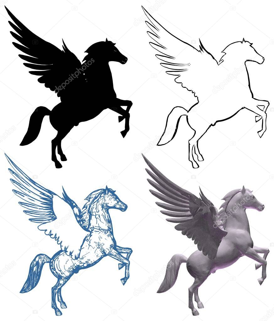 Pegasus Horse With Wings Vector