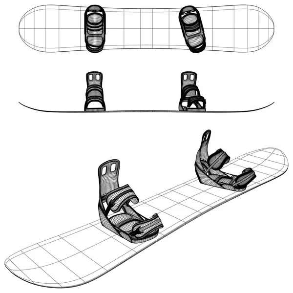 Snowboard Illustration Vector Aislado — Archivo Imágenes Vectoriales