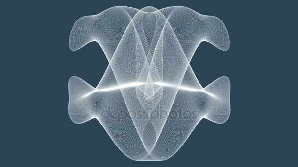 水母在水动画中移动 — 图库视频影像