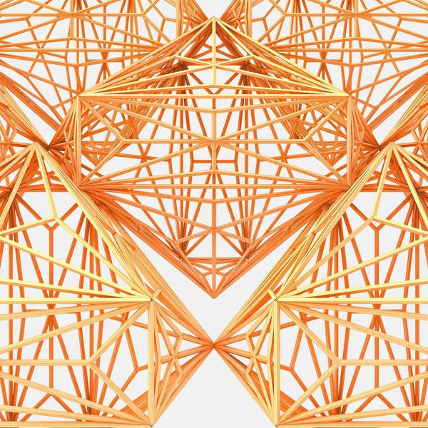 Illustration Wooden Cage Abstract Construction Structure — Stock Photo, Image