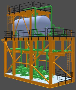 Hava kompresör teknoloji inşaat vektör