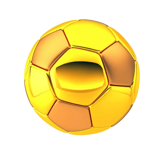 Illustrazione Calcio Oro Pallone Calcio Patch Sono Realizzate Con Materiale — Foto Stock