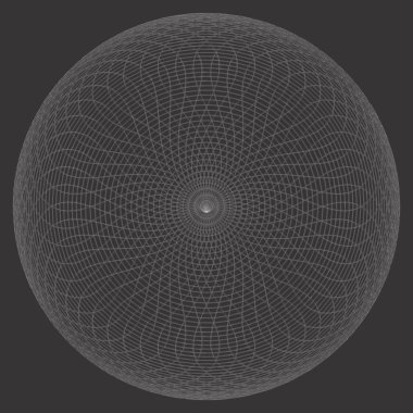 Geometrik yuvarlak süs vektör tel çerçeve şekil 