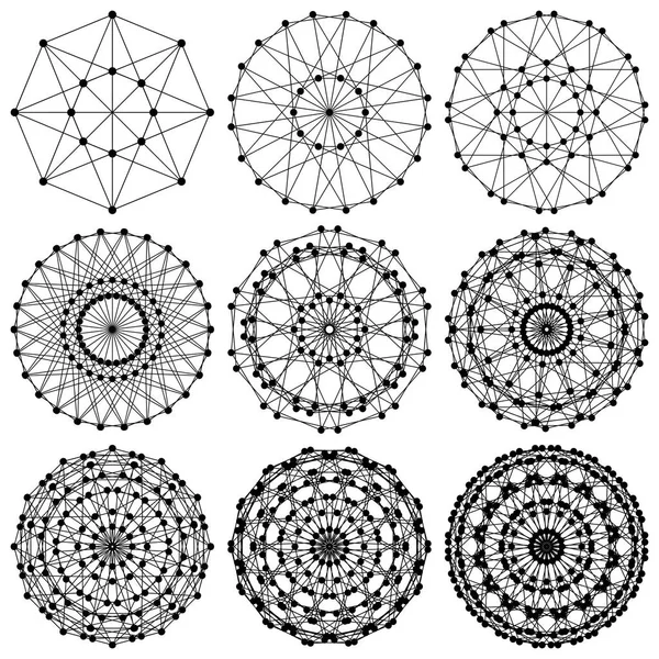 Διάνυσμα Δομή Δικτύου Fractal Μόριο Dna Αφηρημένη Dna Συμβολοσειρά Σύνδεσης — Διανυσματικό Αρχείο