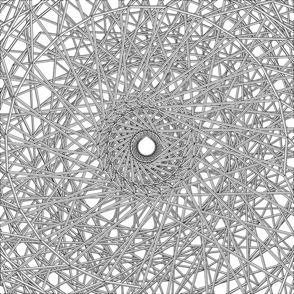 抽象的な円形建築構造ベクトル — ストックベクタ