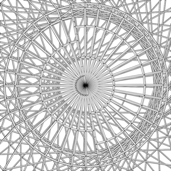 Abstract Circular Construction Structure Vector — Stock Vector