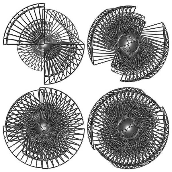 Structure Circulaire Abstraite Vecteur — Image vectorielle