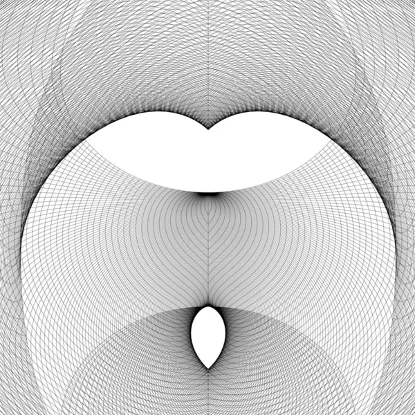 Вектор Форми Геометричного Дроту Анотація Сучасна Форма Структура Дроту Ілюстрація — стоковий вектор