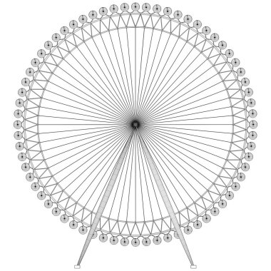 Atlıkarınca Vektörü. Beyaz Arkaplanda İzole Edilmiş Atlıkarıncanın Vektör İllüstrasyonu.