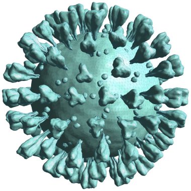 Corona Virüs Vector 01. Resimler arka planda izole edildi. Coronavirus 'un Vektör İllüstrasyonu.
