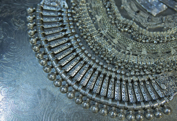 Treasure, heap of Beautiful Oriental Silver Bridal jewelry (Indi