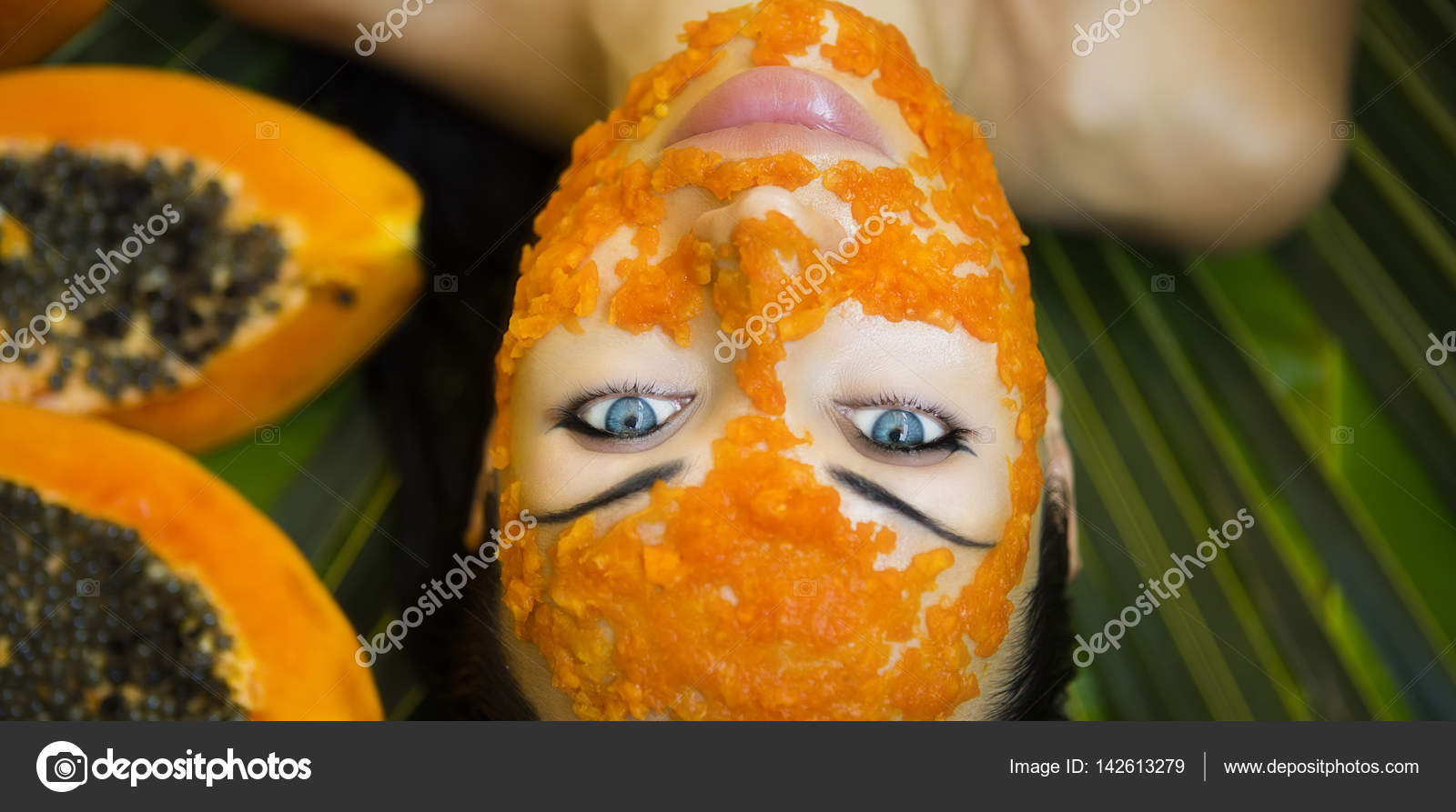Download Papaya Mask Stock Photos Royalty Free Papaya Mask Images Depositphotos PSD Mockup Templates