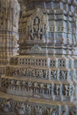 Ranakpur, Hindistan, Rajasthan Jain Tapınağı. Chaumukha mandire. O