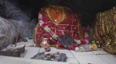 Rajasthan, Hindistan 2016. Tanrıça Kali Ma Murti yerel h