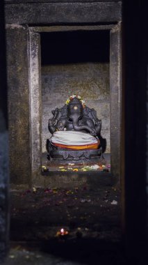 Arunacheshvara Tapınağı. Hint Shiva depo içinde Ganesh yakın çekim