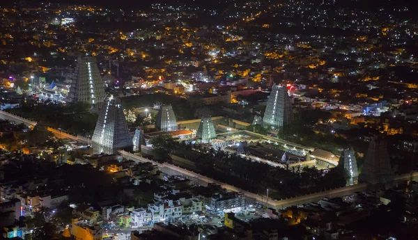 ティルヴァンナーマライの市内、Arunacheshvara 寺院の平面図. — ストック写真