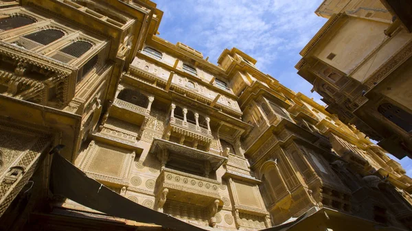 Altın Şehir Jaisalmer Rajasthan Hindistan Jaisalmer Güzel Mimarisi Doğu Tarzı — Stok fotoğraf