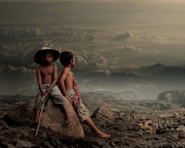 Çocuk dünyası oyun sahasında. Yogyakarta, Endonezya. 02 Haziran 2012