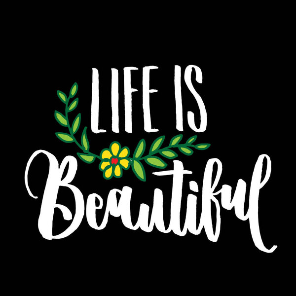 Motivational quote lettering vector for print and card